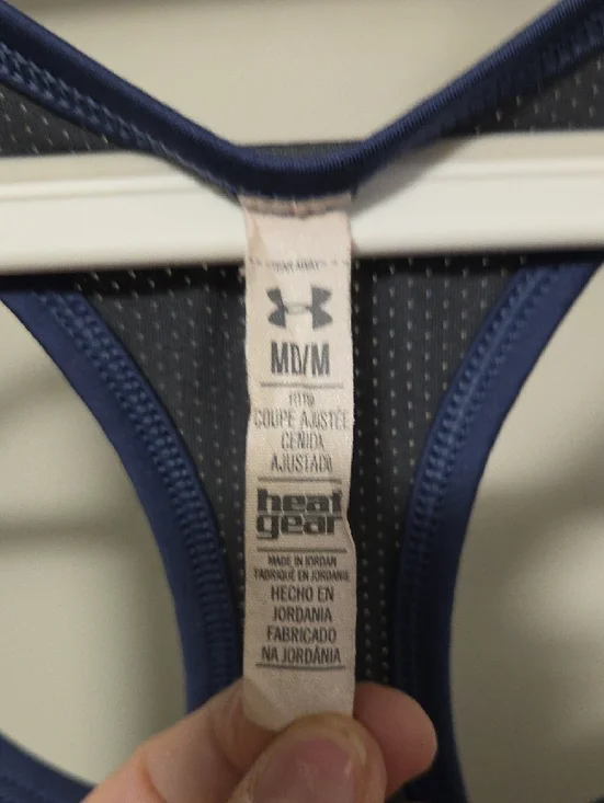 Under Armour Navy Racerback Performance Tank - Picture 2 of 6
